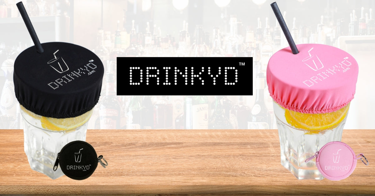  DRINKYD™ The Drink Cover for Alcohol Protection and Spiking  Prevention - Washable & Reusable w/Keychain (1 Pack, Black) : Health &  Household